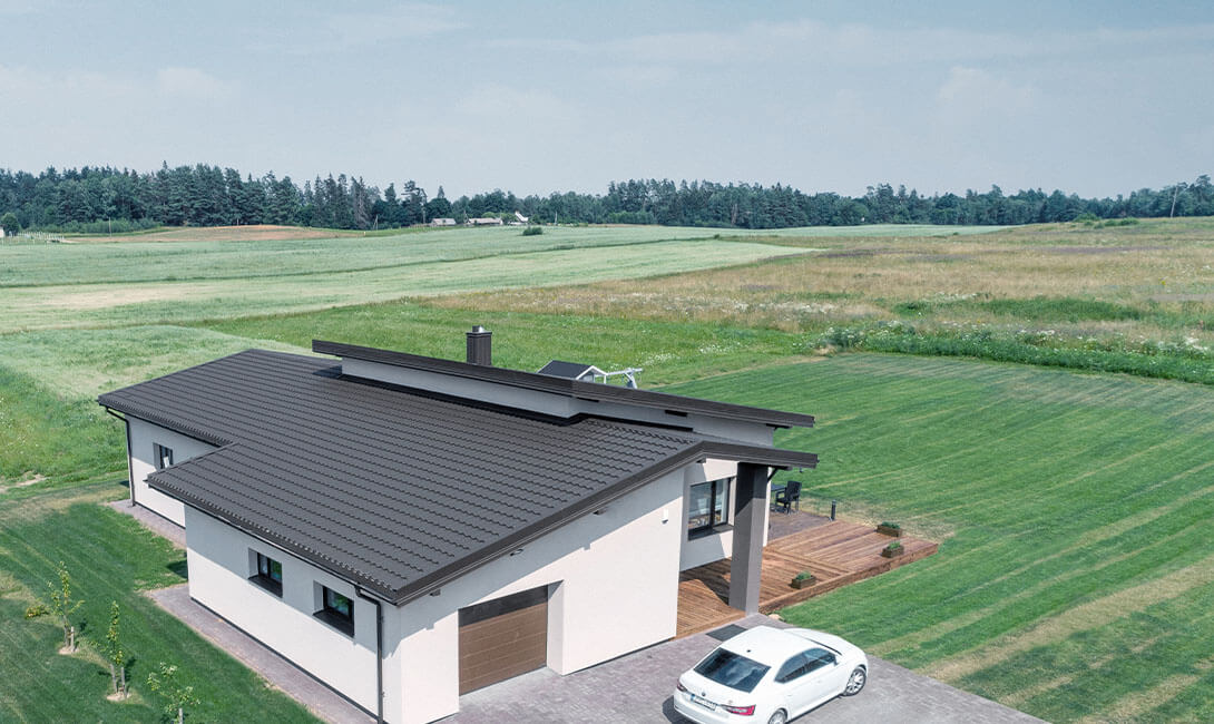 plieninės čerpės malta