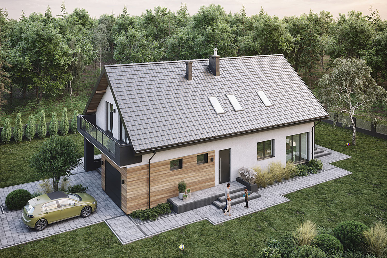 Claro Modulinės plieno čerpės