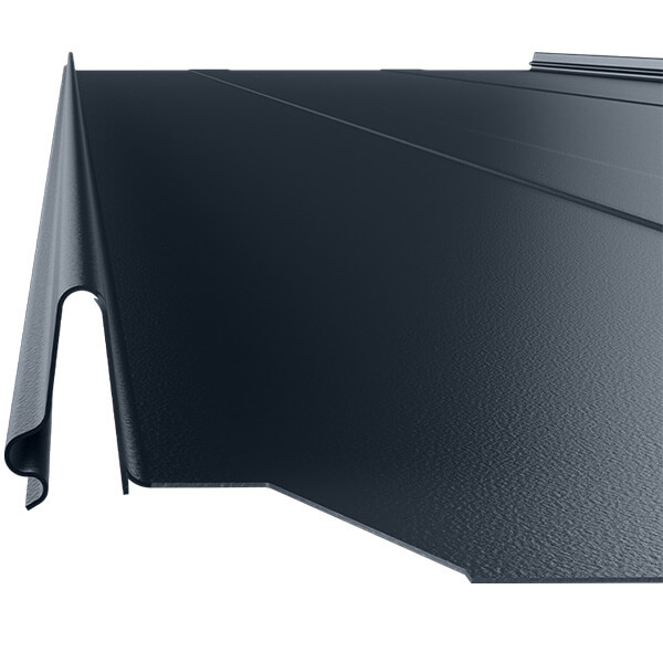 panel dachowy na rąbek z przetłoczeniami